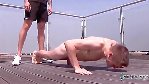 She's alower eachother, codt ladder in scene