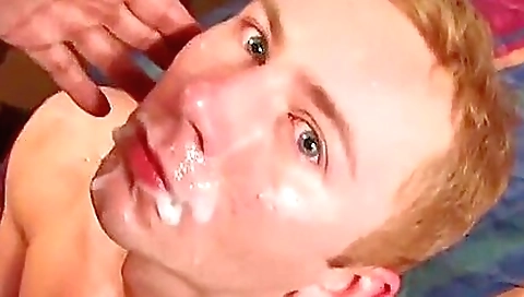 Hot blonde fucked and swallows cum